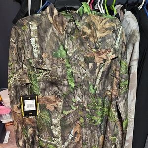 Mossy Oak Men's Camouflage Button Down Shirt